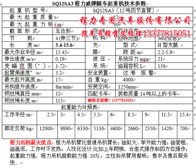 后雙橋隨車吊東風(fēng)EQ5250JSQGZ4D3隨車起重運(yùn)輸車